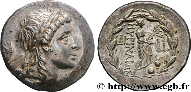 AIOLIS - MYRINA
Type : Tétradrachme stéphanophore 
Date : c. 150-140 AC. 
Mint n...