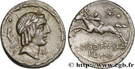 CALPURNIUS
Type : Denier 
Date : 90 AC. 
Mint name / Town : Rome 
Metal : silver 
Millesimal fineness : 950  ‰
Diameter : 19  mm
Orientation dies : 12...