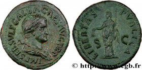 GALBA
Type : Sesterce 
Date : août - septembre 
Date : 68 
Mint name / Town : Rome 
Metal : copper 
Diameter : 36  mm
Orientation dies : 6  h.
Weight ...