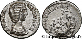 JULIA DOMNA
Type : Denier 
Date : 207-211 
Mint name / Town : Rome 
Metal : silver 
Millesimal fineness : 550  ‰
Diameter : 17  mm
Orientation dies : ...