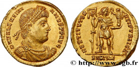 VALENTINIAN I
Type : Solidus 
Date : 365-366 
Mint name / Town : Lyon 
Metal : gold 
Millesimal fineness : 1000  ‰
Diameter : 21  mm
Orientation dies ...