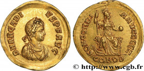 ARCADIUS
Type : Solidus 
Date : 388-392 
Mint name / Town : Constantinople 
Metal : gold 
Diameter : 21  mm
Orientation dies : 6  h.
Weight : 4,39  g....