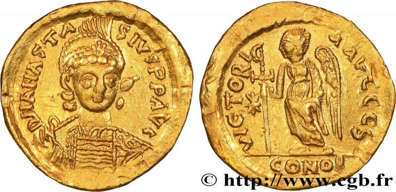 ANASTASIUS
Type : Solidus 
Date : 507-518 
Mint name / Town : Constantinople 
Me...