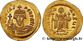 PHOCAS
Type : Solidus 
Date : 607-609 
Mint name / Town : Constantinople 
Metal : gold 
Millesimal fineness : 1.000  ‰
Diameter : 22  mm
Orientation d...