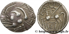 ELUSATES (Area of the Gers)
Type : Drachme “au cheval” 
Date : IIIe-IIe siècle av. J.-C 
Metal : silver 
Diameter : 19  mm
Orientation dies : 12  h.
W...