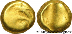SENONES (Area of Sens)
Type : Statère globulaire ou flan de statère d’or 
Date : c. 100-80 AC. 
Metal : gold 
Diameter : 14,5  mm
Weight : 7,51  g.
Ra...