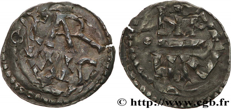 CHARLEMAGNE
Type : Denier 
Date : c. 768-771 
Date : n.d. 
Mint name / Town : Na...