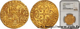 PHILIP VI OF VALOIS
Type : Écu d'or à la chaise 
Date : 01/01/1337 
Date : n.d. 
Metal : gold 
Millesimal fineness : 1000  ‰
Diameter : 30  mm
Orienta...