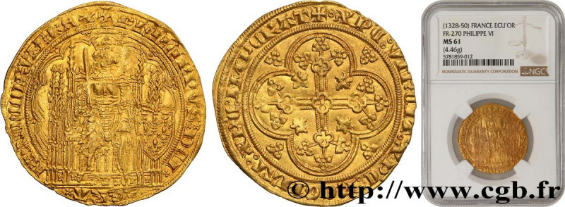 PHILIP VI OF VALOIS
Type : Écu d'or à la chaise 
Date : 01/01/1337 
Date : n.d. ...