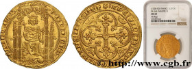 PHILIP VI OF VALOIS
Type : Lion d’or 
Date : 31/10/1338 
Metal : gold 
Millesimal fineness : 1000  ‰
Diameter : 30  mm
Orientation dies : 7  h.
Weight...