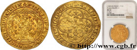 PHILIP VI OF VALOIS
Type : Pavillon d'or 
Date : 08/06/1339 
Metal : gold 
Millesimal fineness : 1000  ‰
Diameter : 31,5  mm
Orientation dies : 9  h.
...