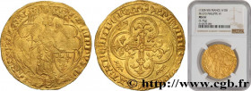 PHILIP VI OF VALOIS
Type : Ange d'or 
Date : 27/01/1341 
Date : n.d. 
Metal : gold 
Millesimal fineness : 1000  ‰
Diameter : 33  mm
Orientation dies :...