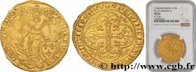 PHILIP VI OF VALOIS
Type : Ange d'or 
Date : 26/06/1342 
Metal : gold 
Millesimal fineness : 1000  ‰
Diameter : 33  mm
Orientation dies : 4  h.
Weight...