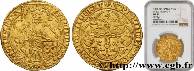 PHILIP VI OF VALOIS
Type : Ange d'or 
Date : 26/06/1342 
Metal : gold 
Millesima...