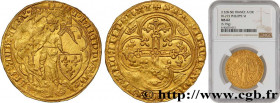 PHILIP VI OF VALOIS
Type : Ange d'or 
Date : 26/06/1342 
Metal : gold 
Millesimal fineness : 1000  ‰
Diameter : 32,5  mm
Orientation dies : 6  h.
Weig...