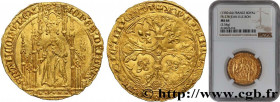 JOHN II "THE GOOD"
Type : Royal d'or 
Date : 15/04/1359 
Date : n.d. 
Metal : gold 
Millesimal fineness : 1000  ‰
Diameter : 27  mm
Orientation dies :...