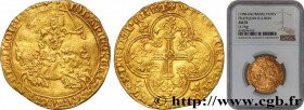 JOHN II "THE GOOD"
Type : Franc à cheval 
Date : 05/12/1360 
Date : n.d. 
Metal : gold 
Millesimal fineness : 1000  ‰
Diameter : 29  mm
Orientation di...