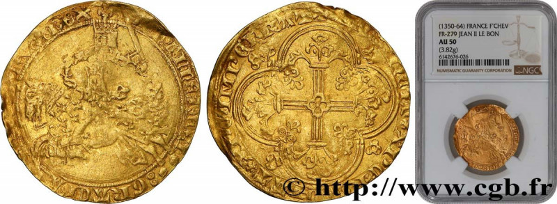 JOHN II "THE GOOD"
Type : Franc à cheval 
Date : 05/12/1360 
Date : n.d. 
Metal ...