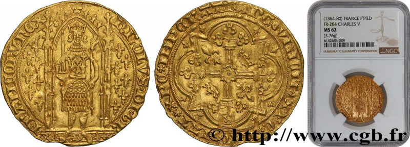 CHARLES V LE SAGE / THE WISE
Type : Franc à pied 
Date : 20/04/1365 
Date : n.d....