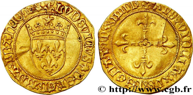 LOUIS XII, FATHER OF THE PEOPLE
Type : Demi-écu d'or au soleil 
Date : 25/04/149...