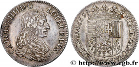 DUCHY OF LORRAINE - CHARLES IV
Type : Teston 
Date : 1669 
Mint name / Town : Nancy 
Metal : silver 
Millesimal fineness : 757  ‰
Diameter : 28  mm
Or...