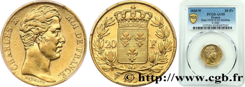 CHARLES X
Type : 20 francs or Charles X 
Date : 1830 
Mint name / Town : Lille 
...