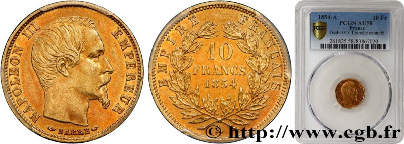 SECOND EMPIRE
Type : 10 francs or Napoléon III tête nue, petit module 
Date : 18...