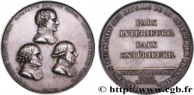 CONSULATE
Type : Médaille pour la paix d'Amiens 
Date : An X (1801-1802) 
Mint name / Town : Paris 
Metal : silver 
Diameter : 67,5  mm
Engraver : JEU...