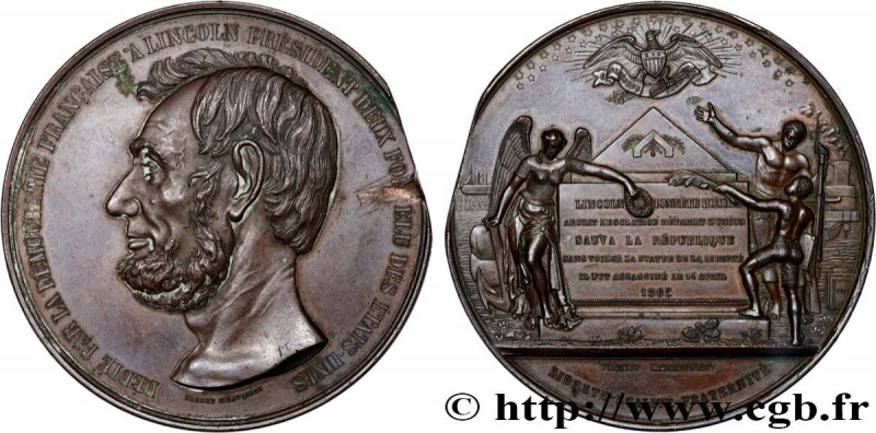 UNITED STATES OF AMERICA
Type : Médaille, Assassinat d’Abraham Lincoln, Hommage ...