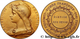 FRENCH GUINEA
Type : Médaille, Concours agricole, Mission des soeurs 
Date : 1900 
Metal : gold 
Diameter : 27,5  mm
Weight : 13,26  g.
Edge : lisse +...
