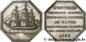 INSURANCES
Type : L’UNIVERS - Compagnie anonyme d’assurances maritimes au Havre 
Date : n.d. 
Metal : silver 
Diameter : 34  mm
Orientation dies : 12 ...