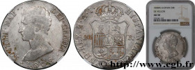 SPAIN - KINGDOM OF SPAIN - JOSEPH NAPOLEON
Type : 20 Reales ou 5 Pesetas 
Date : 1808 
Mint name / Town : Madrid 
Quantity minted : 17000 
Metal : sil...