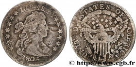UNITED STATES OF AMERICA
Type : 10 Cents (1 Dime) type “draped bust”  
Date : 1805 
Mint name / Town : Philadelphie 
Quantity minted : 120780 
Metal :...
