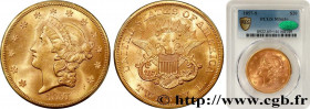 UNITED STATES OF AMERICA
Type : 20 Dollars "Liberty" 
Date : 1857 
Mint name / Town : San Francisco 
Quantity minted : 970500 
Metal : gold 
Millesima...