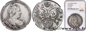 RUSSIA
Type : 1 Rouble Anne 
Date : 1733 
Mint name / Town : Moscou 
Quantity minted : - 
Metal : silver 
Millesimal fineness : 729  ‰
Diameter : 40,5...