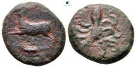 Sicily. Messana circa 406-396 BC. Tetras Æ