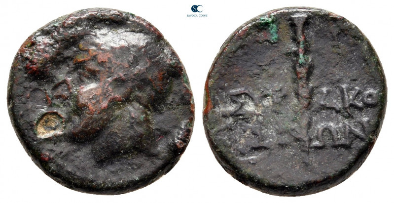 Sicily. Syracuse circa 300-200 BC. 
Bronze Æ

15 mm, 2,96 g



fine