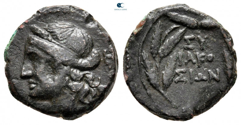 Sicily. Syracuse circa 300-200 BC. 
Bronze Æ

15 mm, 2,73 g



very fine