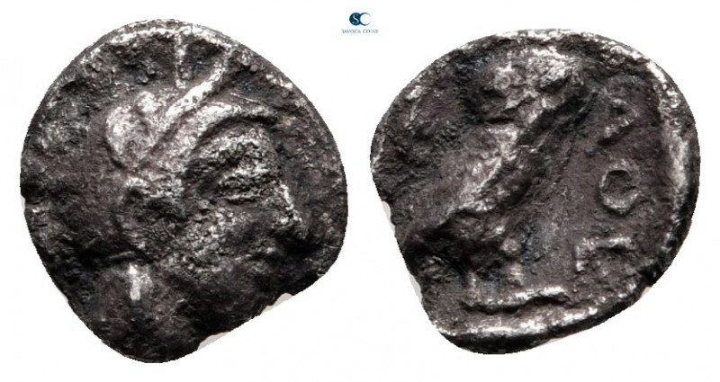 Attica. Eleusis circa 454-404 BC. 
Obol AR

9 mm, 0,52 g



very fine