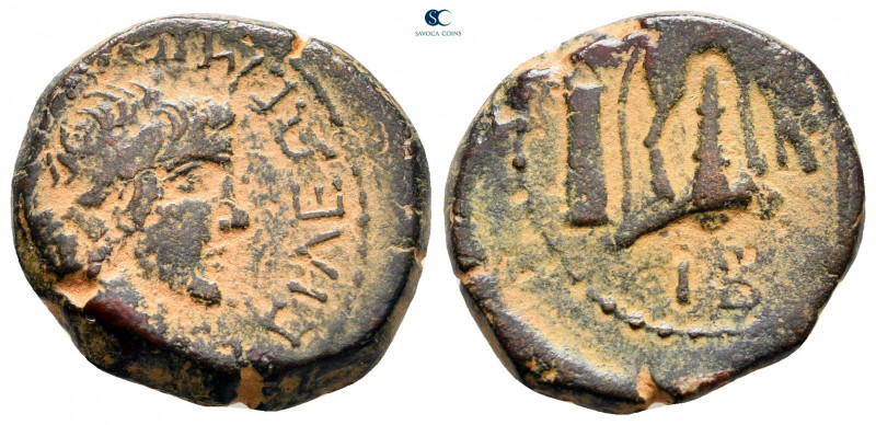 Kings of Bosporos. Mithradates III 87-80 BC. 
Bronze Æ

20 mm, 5,83 g



...