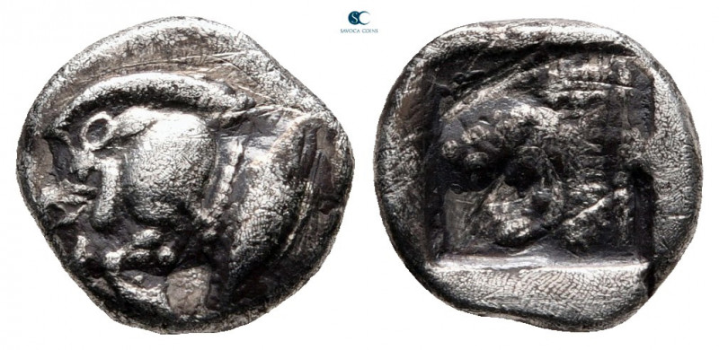 Mysia. Kyzikos circa 525-475 BC. 
Diobol AR

11 mm, 1,18 g



very fine