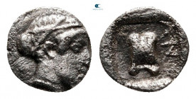 Troas. Antandros circa 440-400 BC. Tetartemorion AR