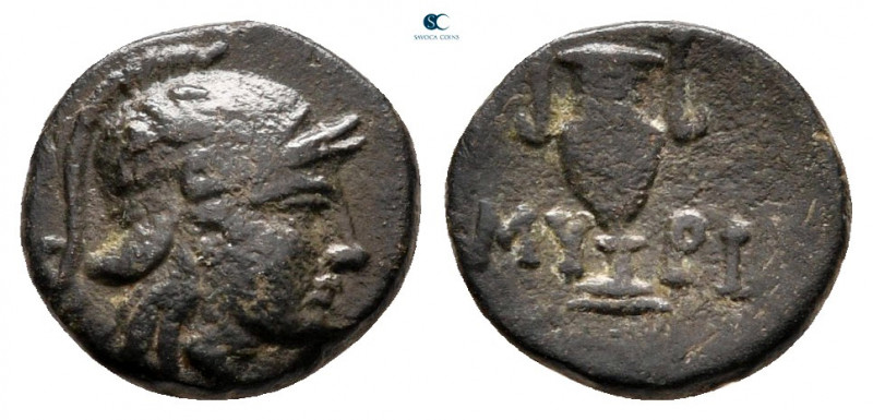 Aiolis. Myrina circa 400-200 BC. 
Bronze Æ

10 mm, 0,90 g



nearly very ...