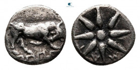 Ionia. Magnesia ad Maeander circa 400-350 BC. Tetartemorion AR
