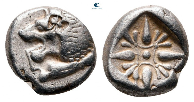 Ionia. Miletos circa 525-475 BC. 
Diobol AR

9 mm, 1,13 g



very fine