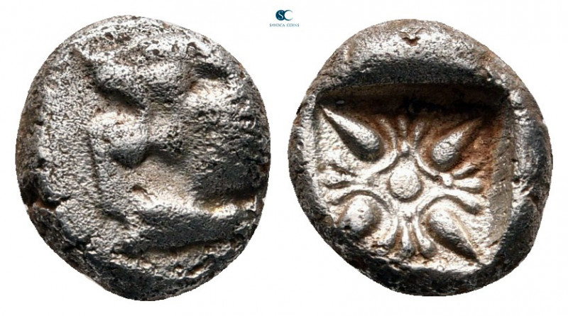 Ionia. Miletos circa 400-350 BC. 
Diobol AR

9 mm, 1,14 g



nearly very ...