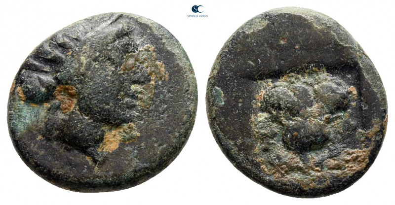 Islands off Caria. Rhodos circa 250-200 BC. 
Bronze Æ

13 mm, 1,79 g



v...