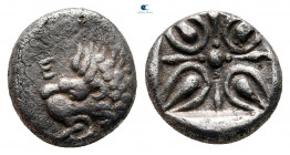 Satraps of Caria. Halikarnassos. Hekatomnos 392-377 BC. Obol AR