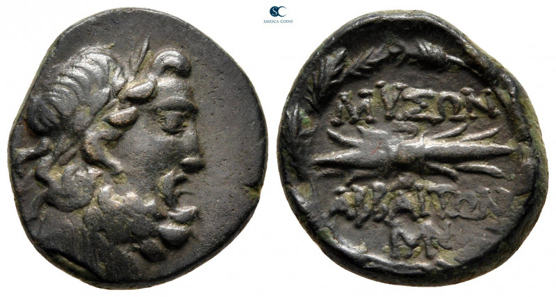 Phrygia. Abbaitis circa 200-0 BC. 
Bronze Æ

19 mm, 5,65 g



very fine
