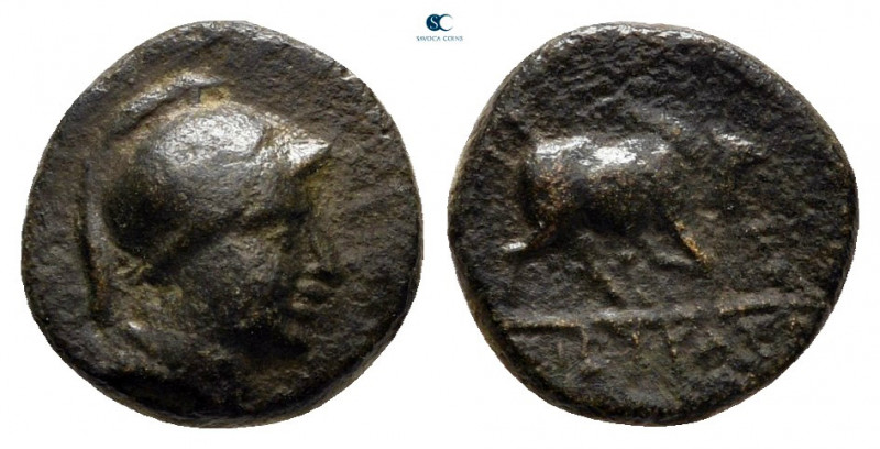 Phrygia. Kibyra circa 200-100 BC. 
Bronze Æ

9 mm, 0,94 g



very fine